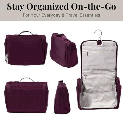 Unisex Lightweight Small Toiletry Kit - Baggallini 5x8 Inch Makeup Bag for Men and Women | Baggallini Unisex Small Toil