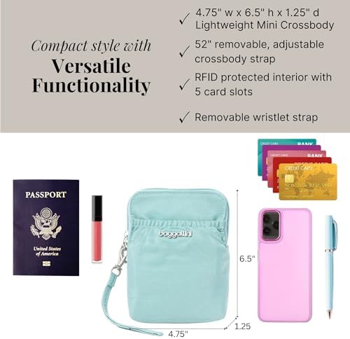 Baggallini Bryant Pouch Small Crossbody Bag for Women - Lightweight Crossbody Pouch - Perfect Phone Purse