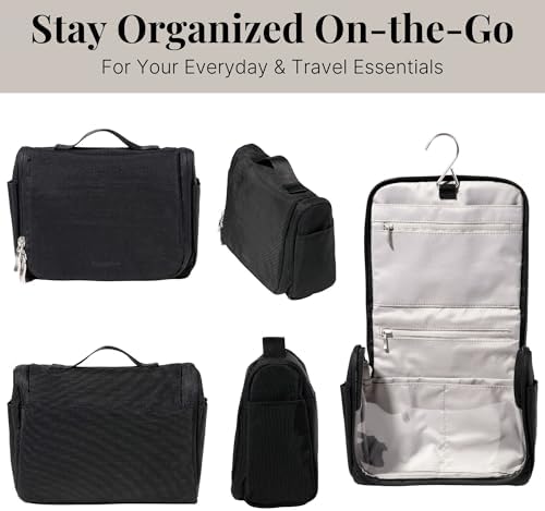Unisex Lightweight Small Toiletry Kit - Baggallini 5x8 Inch Makeup Bag for Men and Women | Baggallini Unisex Small Toil