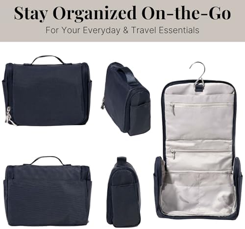 Unisex Lightweight Small Toiletry Kit - Baggallini 5x8 Inch Makeup Bag for Men and Women | Baggallini Unisex Small Toil