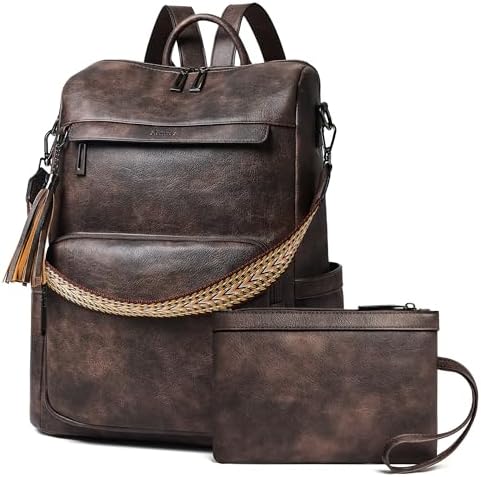 Shrrie Vegan Leather Women's 15.6 Inch Laptop Backpack for Work and Travel | Shrrie Vegan Leather Women's Laptop Backpa