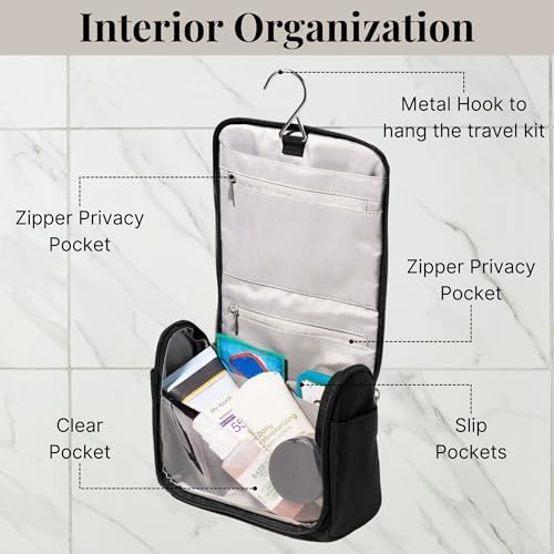 Unisex Lightweight Small Toiletry Kit - Baggallini 5x8 Inch Makeup Bag for Men and Women | Baggallini Unisex Small Toil