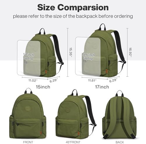 Mixi Outdoor Lightweight Backpack for Women Men Casual Carry On Laptop Travel Bookbag, Water Resistant Durable Hiking Ba