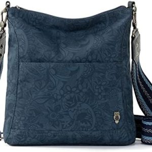 Sakroots Lucia Gen Crossbody Bag for Women Daily Use Fashionable and Practical Black Small Sized Crossbody Bag