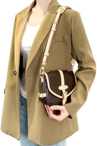 Jiesinlov Vachetta Leather Replacement Crossbody Bags for Women Adjustable Shoulder Strap Speedy 20 25