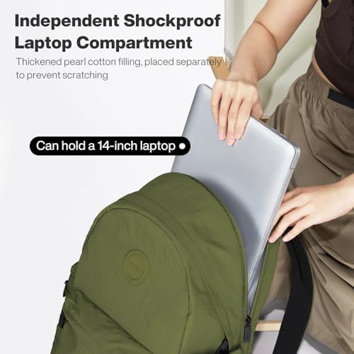Mixi Outdoor Lightweight Backpack for Women Men Casual Carry On Laptop Travel Bookbag, Water Resistant Durable Hiking Ba
