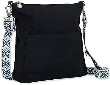 Sakroots Lucia Gen Crossbody Bag for Women Daily Use Fashionable and Practical Black Small Sized Crossbody Bag