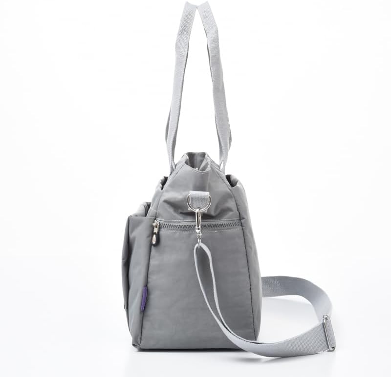 Qiyllur Large Capacity Canvas Bucket Bag for Women with Artificial Leather Shoulder Strap | Qiyllur Crossbody Bag with