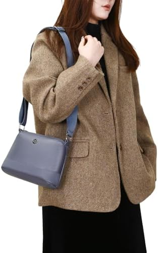 Eslcorri Women Small Shoulder Bag Nylon Simple Zipper Purse Lightweight Casual Mini Bag Eslcorri Women Casual Small Cros