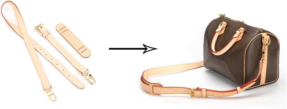 Jiesinlov Vachetta Leather Replacement Crossbody Bags for Women Adjustable Shoulder Strap Speedy 20 25