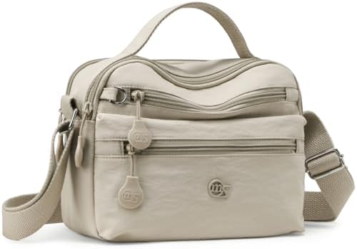 Eslcorri Women Small Shoulder Bag Nylon Simple Zipper Purse Lightweight Casual Mini Bag Eslcorri Women Casual Small Cros