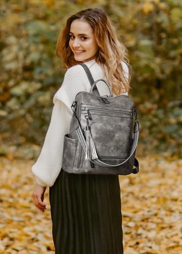 Shrrie Vegan Leather Women's 15.6 Inch Laptop Backpack for Work and Travel | Shrrie Vegan Leather Women's Laptop Backpa