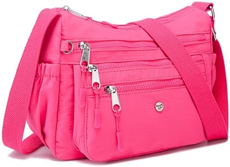 AOCINA Women's Lightweight Multi-Pocket Crossbody Bags for Everyday Use | AOCINA Nylon Messenger Shoulder Handbags for