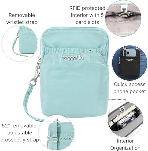 Baggallini Bryant Pouch Small Crossbody Bag for Women - Lightweight Crossbody Pouch - Perfect Phone Purse