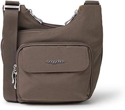 Baggallini Womens Criss Cross 10x11 Crossbody Bag for Fashion Ladies, Stylish and Practical, Daily Use, High-Quality Lea
