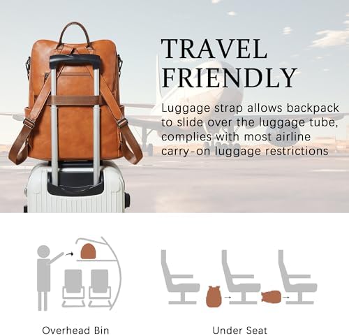 Shrrie Vegan Leather Women's 15.6 Inch Laptop Backpack for Work and Travel | Shrrie Vegan Leather Women's Laptop Backpa