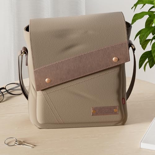 AIBAG Vintage Small Canvas Shoulder Bag for Women Everyday Use | AIBAG Messenger Bag Crossbody Purse with Multiple Comp