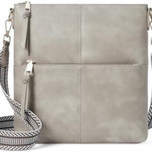 WestBronco Crossbody Purses for Women Medium Shoulder Bag Vegan Leather Handbags with Guitar Strap Women Medium Shoulder