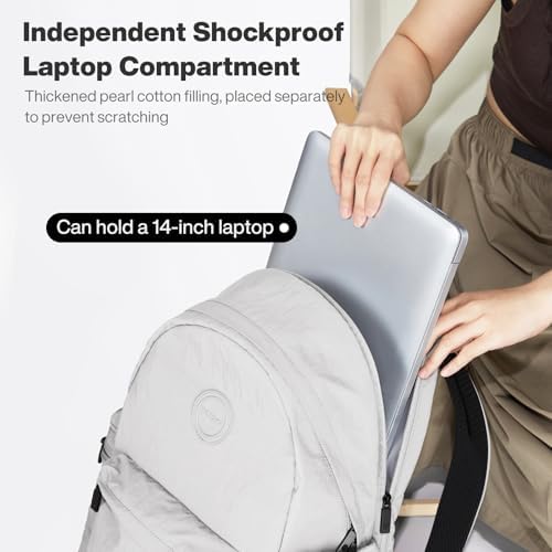 Mixi Outdoor Lightweight Backpack for Women Men Casual Carry On Laptop Travel Bookbag, Water Resistant Durable Hiking Ba