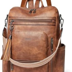 Shrrie Vegan Leather Women's 15.6 Inch Laptop Backpack for Work and Travel | Shrrie Vegan Leather Women's Laptop Backpa