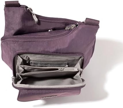 Baggallini Womens Criss Cross 10x11 Crossbody Bag for Fashion Ladies, Stylish and Practical, Daily Use, High-Quality Lea