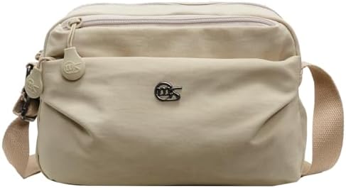 Eslcorri Women Small Shoulder Bag Nylon Simple Zipper Purse Lightweight Casual Mini Bag Eslcorri Women Casual Small Cros