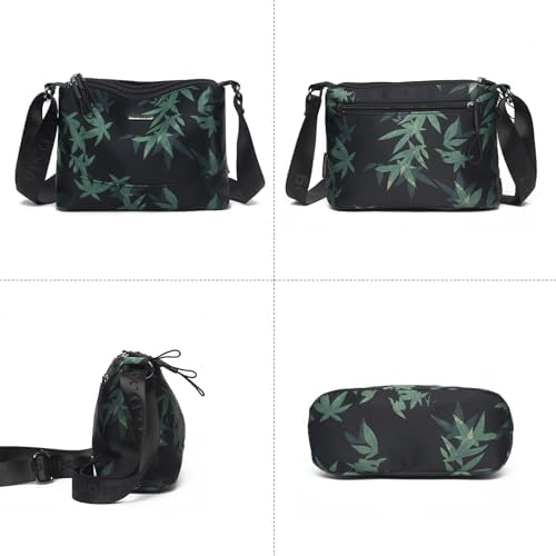 Eslcorri Women Small Shoulder Bag Nylon Simple Zipper Purse Lightweight Casual Mini Bag Eslcorri Women Casual Small Cros