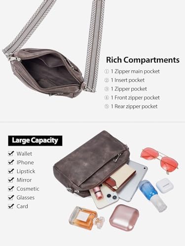 WestBronco Small Crossbody Bags for Women, Shoulder Handbags, Satchel Purse with Adjustable Strap WestBronco Small Cro