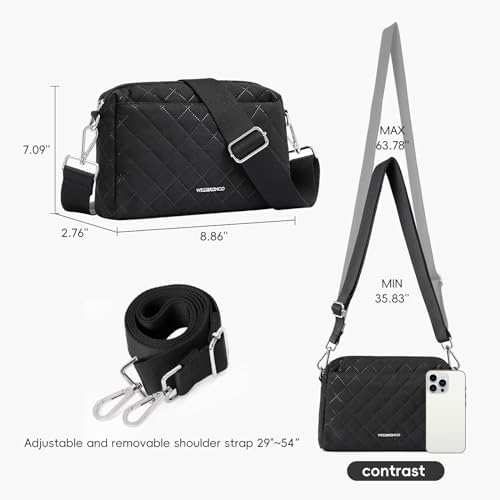 WestBronco Small Crossbody Bags for Women, Shoulder Handbags, Satchel Purse with Adjustable Strap WestBronco Small Cro