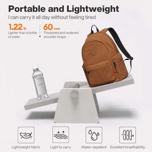 Mixi Outdoor Lightweight Backpack for Women Men Casual Carry On Laptop Travel Bookbag, Water Resistant Durable Hiking Ba