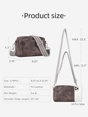 WestBronco Small Crossbody Bags for Women, Shoulder Handbags, Satchel Purse with Adjustable Strap WestBronco Small Cro