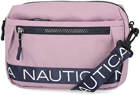 Nautica Nylon Bean Crossbody/Belt Bag for Women Adjustable Shoulder Strap Trendy Lightweight Practical