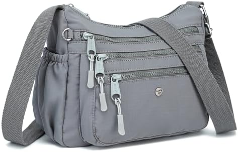 AOCINA Women's Lightweight Multi-Pocket Crossbody Bags for Everyday Use | AOCINA Nylon Messenger Shoulder Handbags for