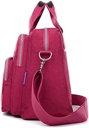 Qiyllur Nylon Crossbody Bag for Women Fashion Shoulder Bag with Adjustable Strap