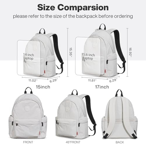 Mixi Outdoor Lightweight Backpack for Women Men Casual Carry On Laptop Travel Bookbag, Water Resistant Durable Hiking Ba