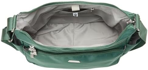 Baggallini Essential Hobo Handbag for Women W/RFID Protection Lightweight Travel Purse Handbag Crossbody Bag