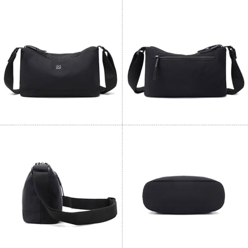 Eslcorri Women Small Shoulder Bag Nylon Simple Zipper Purse Lightweight Casual Mini Bag Eslcorri Women Casual Small Cros