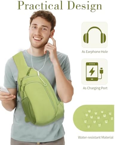 Ecosmile Women Nylon Crossbody Bag Anti-theft RFID Blocking Pocket Adjustable Shoulder Strap