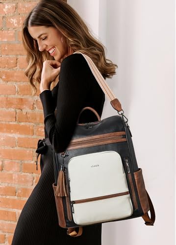 Shrrie Vegan Leather Women's 15.6 Inch Laptop Backpack for Work and Travel | Shrrie Vegan Leather Women's Laptop Backpa