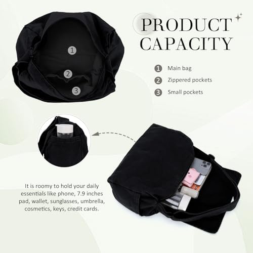 SUKUTU Canvas Messenger Bag for Women and Men Casual Crossbody Shoulder Bag Unisex Travel Work Hobo Bag SUKUTU Canvas