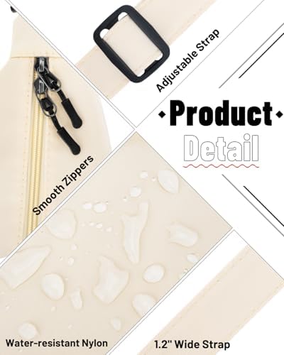 Trendy Crossbody Sling Bag for Women Men: Crescent Bag with Adjustable Strap, 2 Zippers, Lightweight