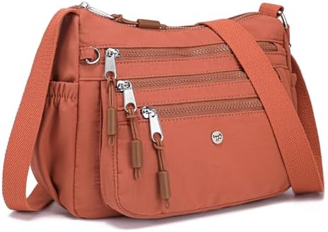 AOCINA Women's Lightweight Multi-Pocket Crossbody Bags for Everyday Use | AOCINA Nylon Messenger Shoulder Handbags for