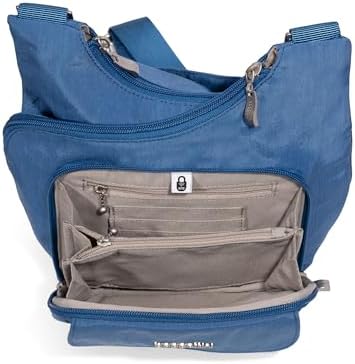 Baggallini Womens Criss Cross 10x11 Crossbody Bag for Fashion Ladies, Stylish and Practical, Daily Use, High-Quality Lea