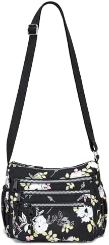 AOCINA Women's Lightweight Multi-Pocket Crossbody Bags for Everyday Use | AOCINA Nylon Messenger Shoulder Handbags for