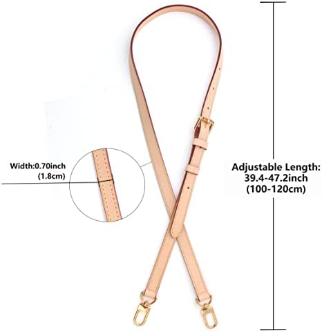 Jiesinlov Vachetta Leather Replacement Crossbody Bags for Women Adjustable Shoulder Strap Speedy 20 25