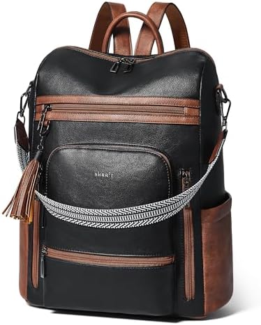 Shrrie Vegan Leather Women's 15.6 Inch Laptop Backpack for Work and Travel | Shrrie Vegan Leather Women's Laptop Backpa