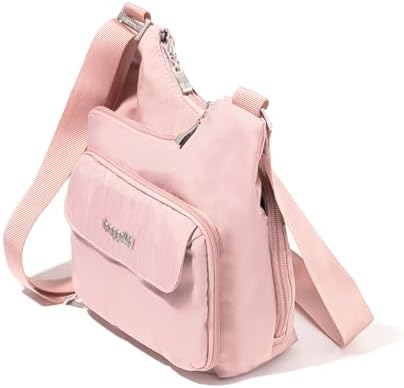 Baggallini Womens Criss Cross 10x11 Crossbody Bag for Fashion Ladies, Stylish and Practical, Daily Use, High-Quality Lea