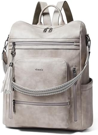 Shrrie Vegan Leather Women's 15.6 Inch Laptop Backpack for Work and Travel | Shrrie Vegan Leather Women's Laptop Backpa