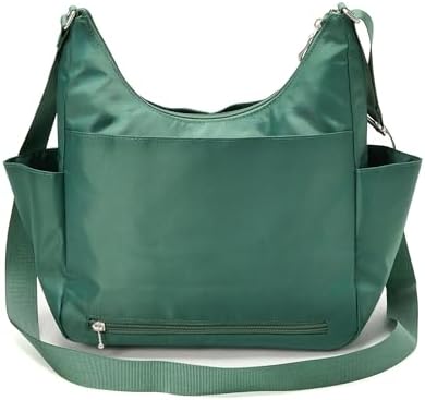 Baggallini Essential Hobo Handbag for Women W/RFID Protection Lightweight Travel Purse Handbag Crossbody Bag