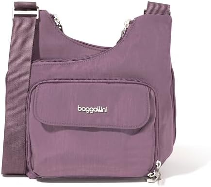 Baggallini Womens Criss Cross 10x11 Crossbody Bag for Fashion Ladies, Stylish and Practical, Daily Use, High-Quality Lea